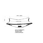 Gabinete De Vidro 40cm C/cuba Quadrada E Torneira Ibiza