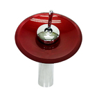 Gabinete De Vidro 40cm Inox Vermelho Cereja Com Torneira Casc