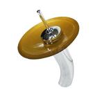 Gabinete De Vidro 40cm Para Banheiro Curvado Duplo Inox Cuba