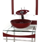 Gabinete De Vidro 40cm Para Banheiro Curvado Duplo Inox Cuba