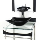 Gabinete De Vidro 40cm Para Banheiro Curvado Duplo Inox Cuba