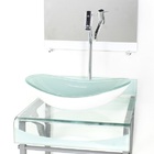 Gabinete De Vidro 40cm Para Banheiro Curvado Duplo Pc Cuba Ov