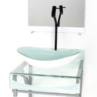 Gabinete De Vidro 40cm Para Banheiro Curvado Duplo Pc Cuba Ov