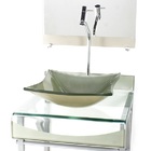 Gabinete De Vidro 40cm Para Banheiro Curvado Duplo Pc Cuba Qu