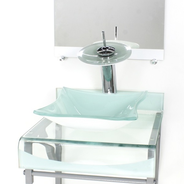 Gabinete De Vidro 40cm Para Banheiro Curvado Duplo Pc Cuba Qu