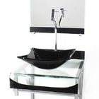 Gabinete De Vidro 40cm Para Banheiro Curvado Duplo Pc Cuba Qu