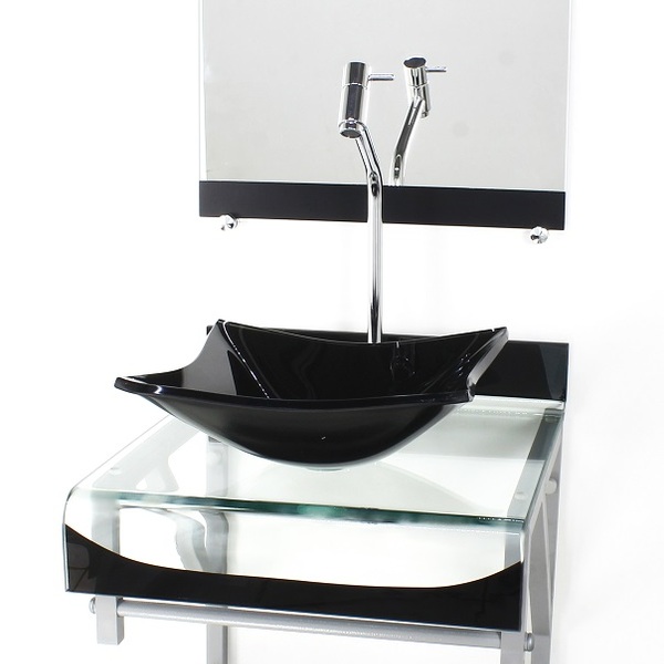 Gabinete De Vidro 40cm Para Banheiro Curvado Duplo Pc Cuba Qu