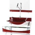 Gabinete De Vidro 40cm Para Banheiro Curvado Duplo Pc Cuba Qu