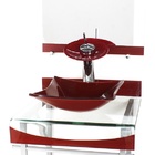 Gabinete De Vidro 40cm Para Banheiro Curvado Duplo Pc Cuba Qu