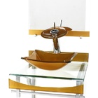 Gabinete De Vidro 40cm Para Banheiro Curvado Duplo Pc Cuba Qu