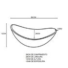 Gabinete De Vidro 45cm Ac Com Cuba Oval Ouro Envelhecido + To