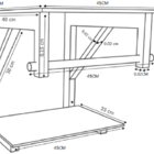 Gabinete De Vidro 45cm Ac Com Cuba Quadrada - Incolor