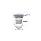 Gabinete De Vidro 45cm Ac Com Cuba Quadrada - Incolor