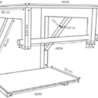 Gabinete De Vidro 45cm Ac Com Cuba Retangular - Marrom