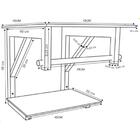 Gabinete De Vidro 45cm Com Cuba Quadrada E Torneira Ibiza