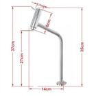 Gabinete De Vidro 45cm Inox Cuba Quadrada E Torneira Algarve