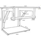 Gabinete De Vidro 45cm Inox Cuba Quadrada E Torneira Algarve
