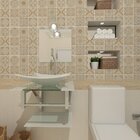 Gabinete De Vidro 45cm Iq Inox Com Cuba Retangular - Branco