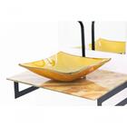 Gabinete De Vidro 50cm Mármore Marfim + Torneira Metal Preta