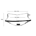 Gabinete De Vidro 60cm Inox Com Cuba Retangular Amarelo