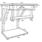 Gabinete De Vidro 60cm Iqx Inox Com Cuba Redonda - Madeira Rú
