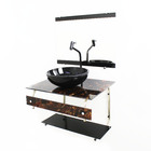 Gabinete De Vidro 60cm It Inox Com Cuba Redonda - Imperador