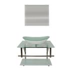 Gabinete De Vidro 60cm Para Banheiro Sérvia Branco Ekasa