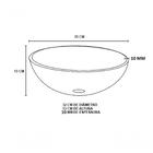 Gabinete De Vidro 70cm Ac Cuba Redonda Marrom