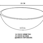 Gabinete De Vidro 70cm Ac Cuba Redonda Ouro Envelhecido