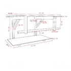 Gabinete De Vidro 70cm Ap Com Cuba Retangular - Mármore Branco