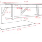 Gabinete De Vidro 70cm Apx Com Cuba Redonda - Incolor