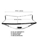 Gabinete De Vidro 70cm Com Cuba Quadrada Prata