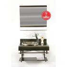 Gabinete De Vidro 70cm Full Duplo Inox Ouro Envelhecido