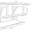 Gabinete De Vidro 70cm Inox Com Cuba Redonda Azul Escuro