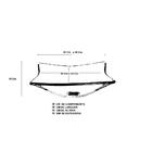 Gabinete De Vidro 70cm Iqx Inox Com Cuba Quadrada - Incolor