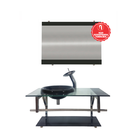 Gabinete De Vidro 80cm Iq Inox Com Cuba Chapéu Redonda - Preto