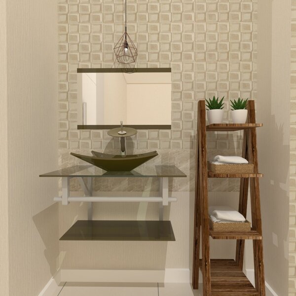 Gabinete De Vidro 90cm Ac Cuba Retangular Ouro Envelhecido