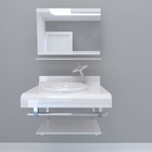 Gabinete de Vidro de 70 cm Branco Absoluto Deckol