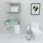 Gabinete de Vidro de 70 cm Incolor Absoluto Deckol