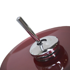 Gabinete de Vidro de 70 cm Vinho com Torneira Cascata Vinho