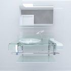 Gabinete de Vidro de 90 cm Branco