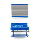 Gabinete De Vidro Espanha 70cm Iq Inox Azul Escuro