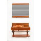 Gabinete De Vidro Espanha 70cm Iq Inox Dourado Real