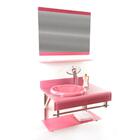 Gabinete De Vidro Espanha 70cm Iq Inox Rosa