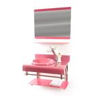 Gabinete De Vidro Espanha 70cm Iq Inox Rosa