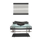 Gabinete De Vidro Holanda 70cm Iq Inox Grafite