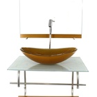 Gabinete De Vidro Inox Para Banheiro 60cm Oval Mármore Branco