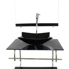 Gabinete De Vidro Inox Para Banheiro 60cm Retangular Mármore