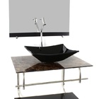 Gabinete De Vidro Inox Para Banheiro 60cm Retangular Mármore