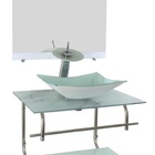 Gabinete De Vidro Inox Para Banheiro 60cm Retangular Mármore